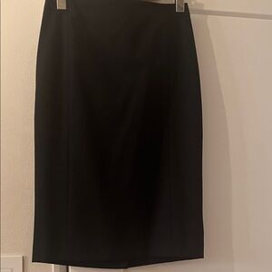 Anne Taylor dark navy pencil skirt wool blend nwt